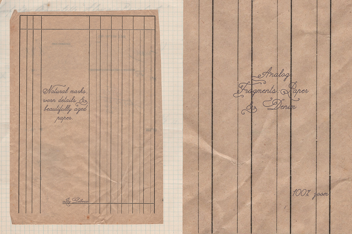 Analog Fragments: Paper & Denim, a Texture Graphic by Lidberia (Photo 9 of 14)