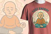 Lost Energy – Sad Meditating Char, a Healthcare Illustration by Dikdoots (Thumbnail 4 of 4)