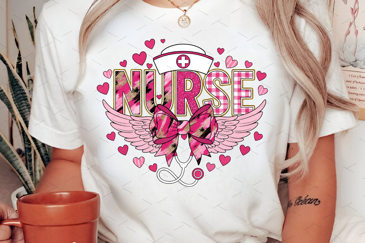 Valentine coquette Nurse Png, an Illustration by Libby Wishes (Photo 2 of 8)
