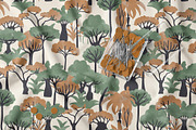 Botanical Jungle Trees Pattern, a Pattern Graphic by StudioGlouna (Thumbnail 2 of 5)