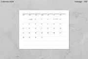 Minimalist Calendar 2024 (InDesign), an Object Graphic by Kessens (Thumbnail 5 of 28)