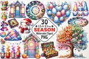 All-in-One Seasonal Holiday Clipart, an Illustration by RobertsArt (Thumbnail 1 of 7)