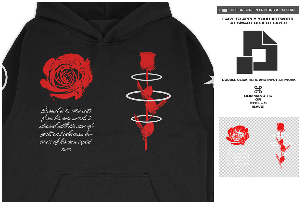 Hoodie Realistic V3 - Mockup, a Hoody Mockup by DaldSgh (Photo 15 of 19)
