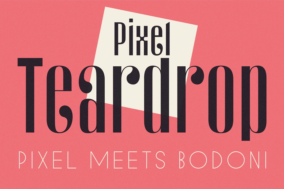 Pixel Teardrop - Display Font, a Sans Serif Font by Suolahti Type (Photo 1 of 9)