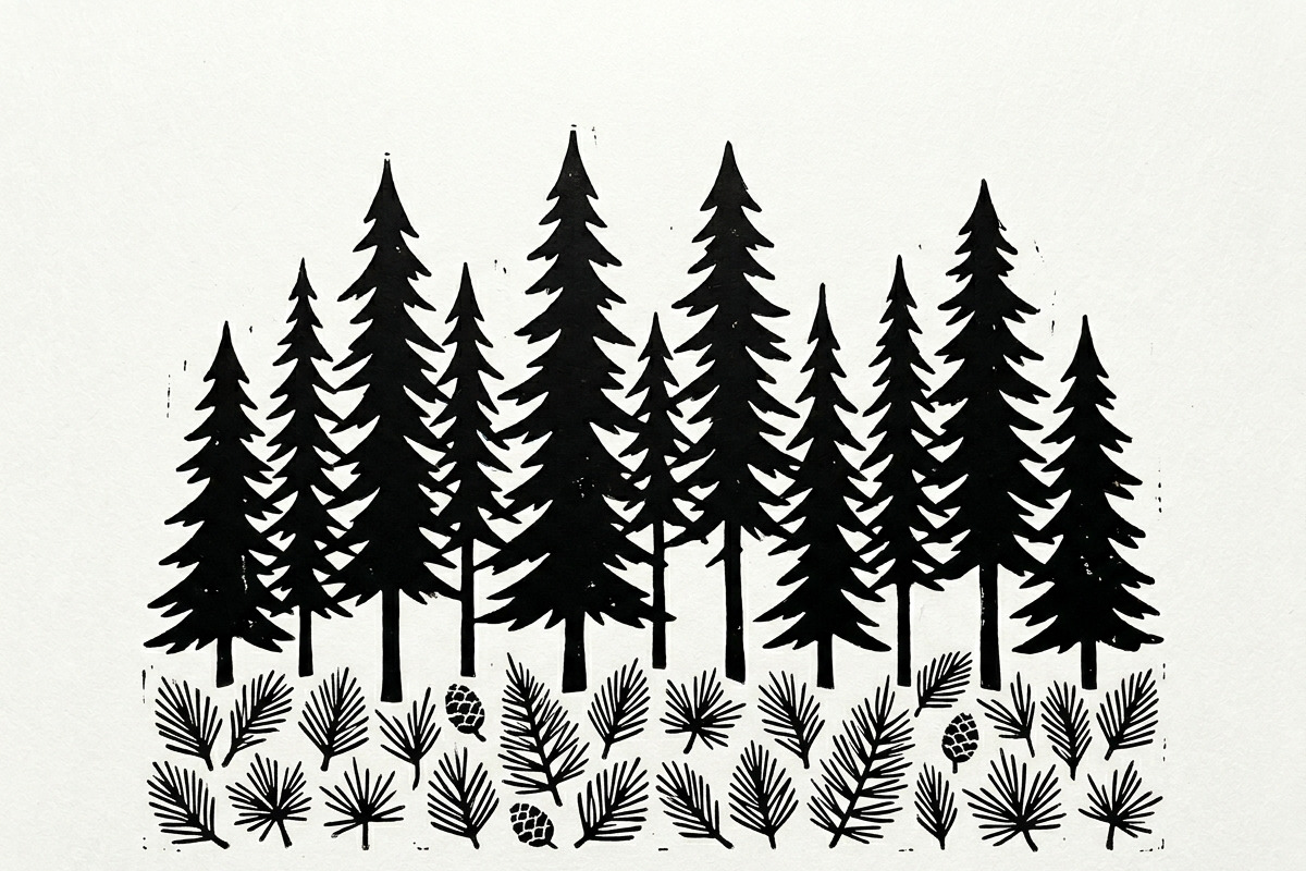 Majestic Pine Trees SVG, a Finance Illustration by Amazin_art (Photo 30 of 41)