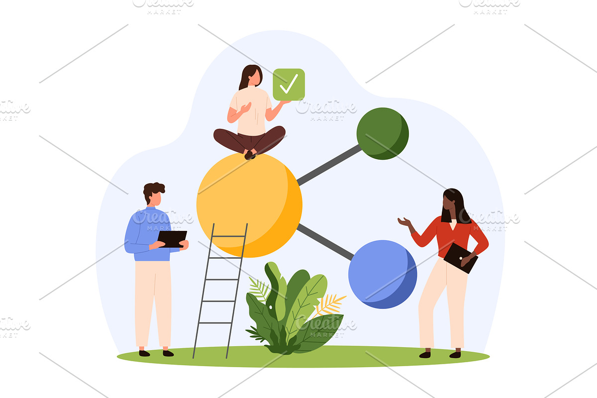 Global link social media share, a Technology Illustration by Flashvector