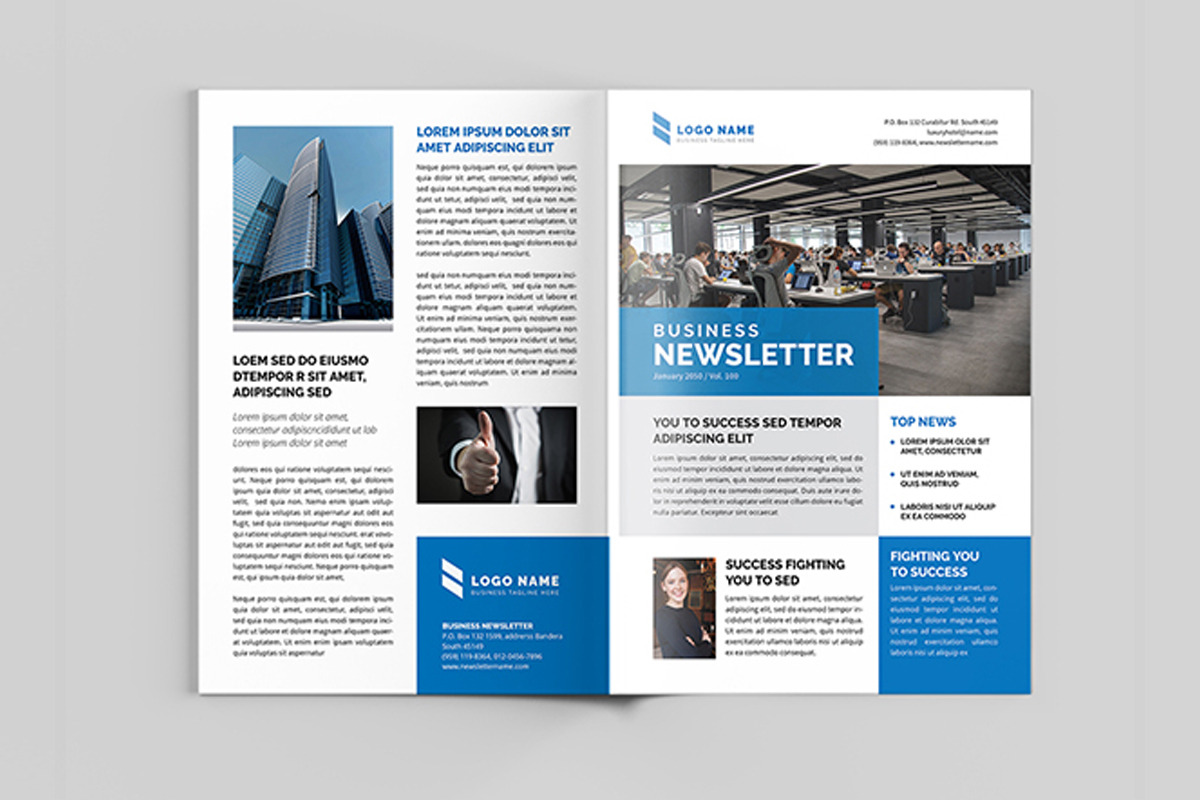Business Newsletter Template, a Magazine Template by xtratimebd (Photo 5 of 5)