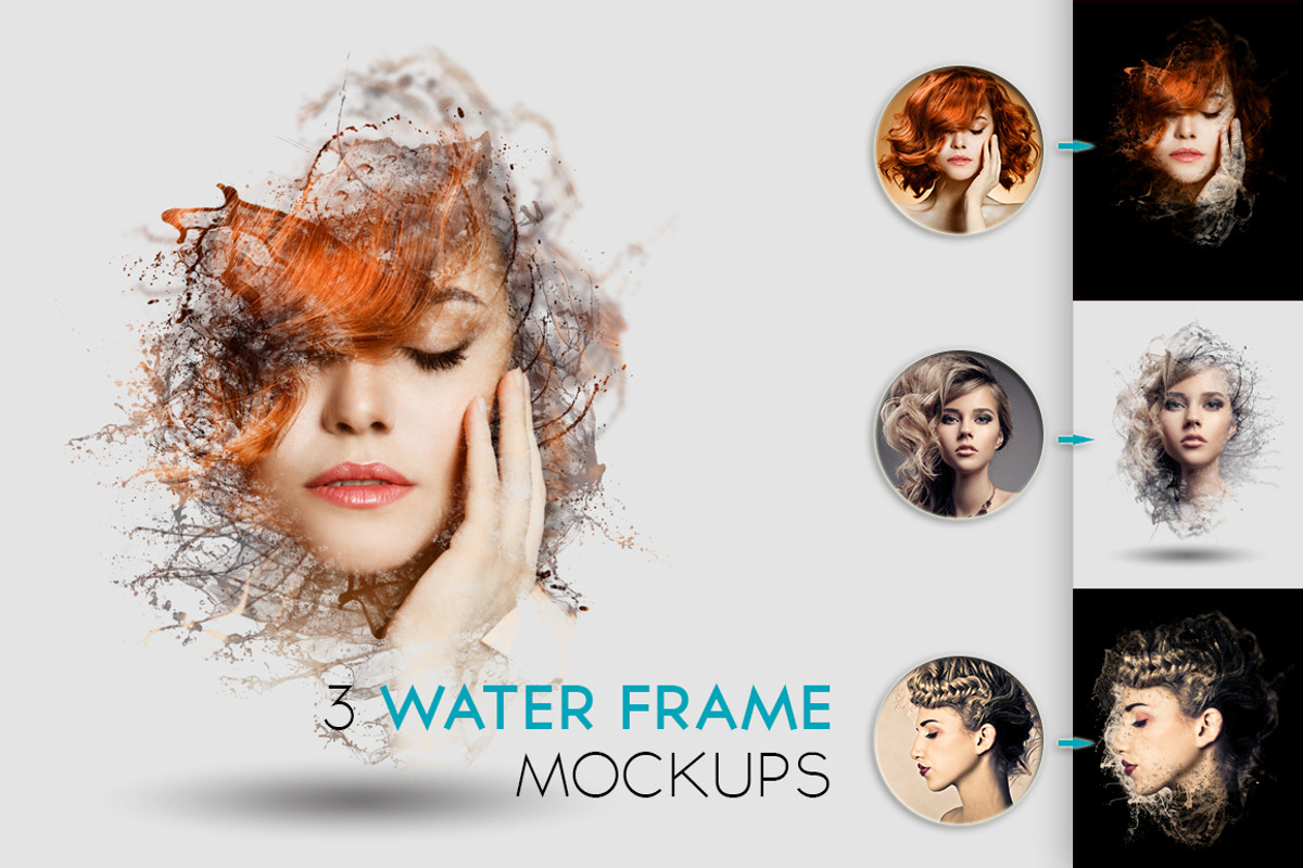 Water Frame Mockup, a Print Template by Kahuna Design (Photo 1 of 3)