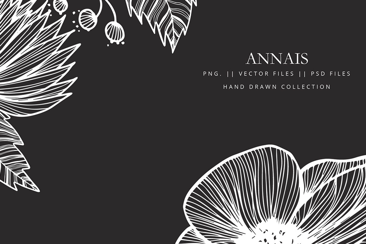 Clipart vector flowers -ANNAIS, an Illustration by AS Studio (Photo 4 of 5)
