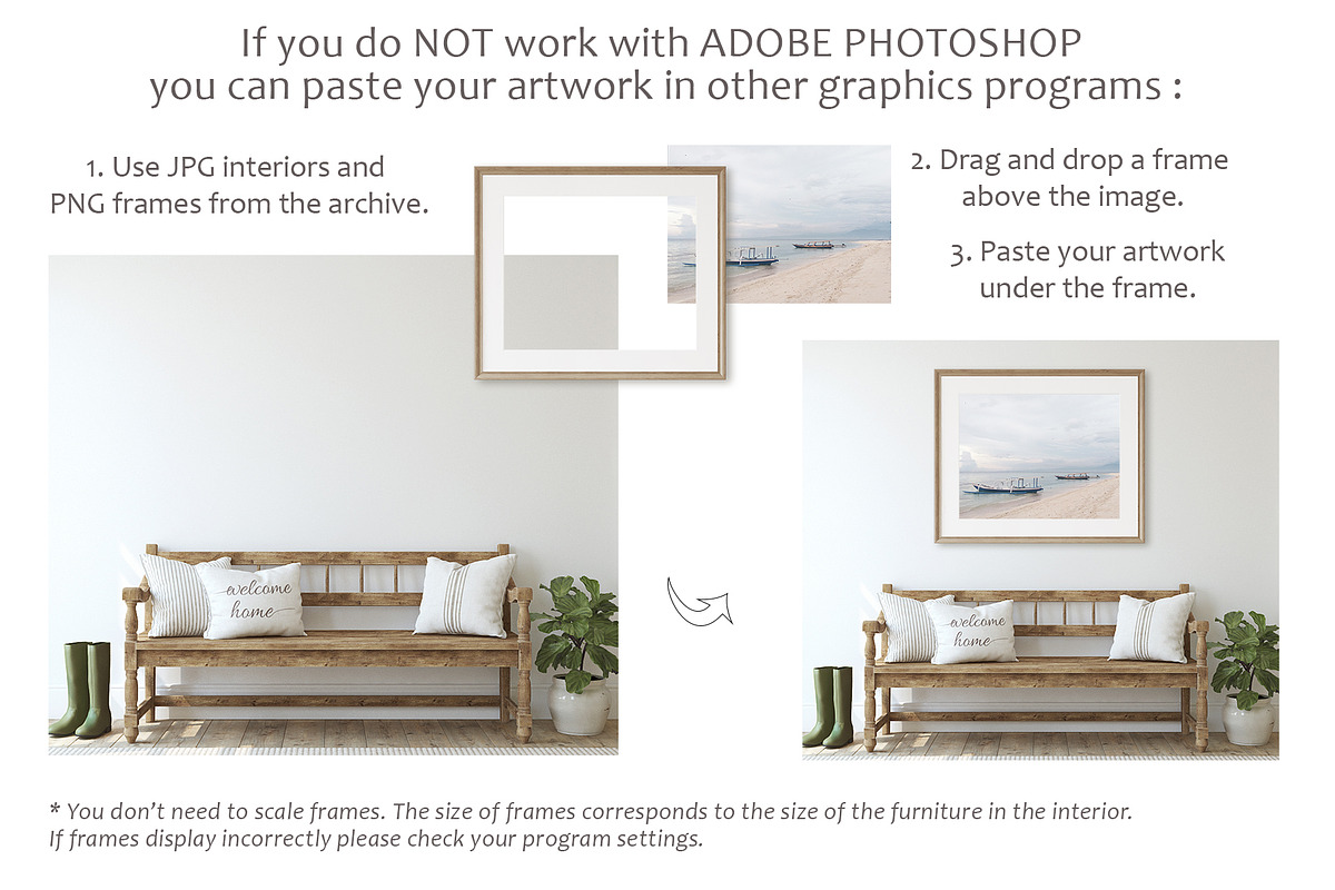MODERN FARMHOUSE Wall&Frame Mockups, a Poster Template by MyHomeMockups (Photo 11 of 12)