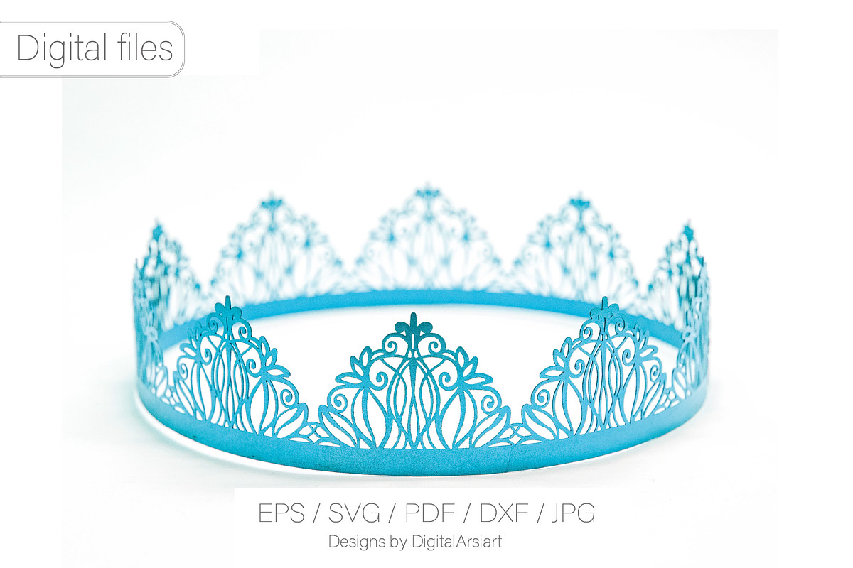 Princess crown 3D Birthday tiara, a Decorative Illustration by DigitalArsiart (Photo 2 of 6)