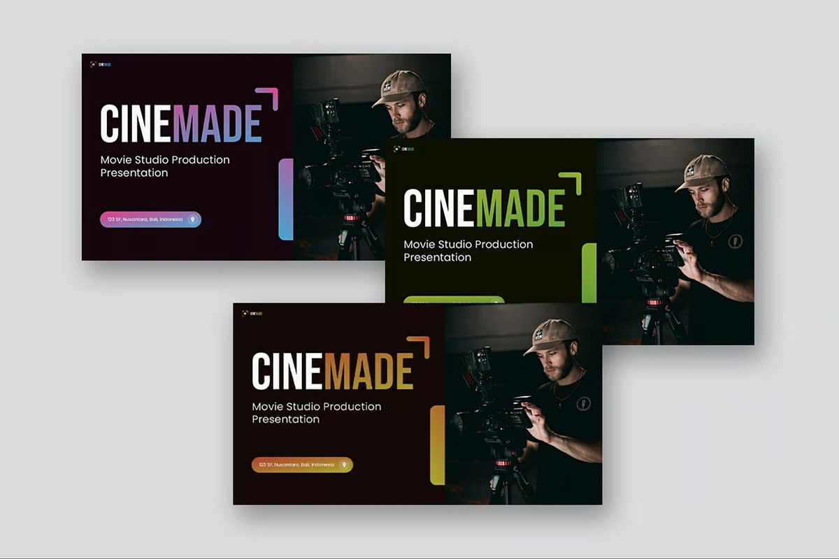 Movie Studio Production Powerpoint, a Presentation Template by Fit-tee (Photo 3 of 10)