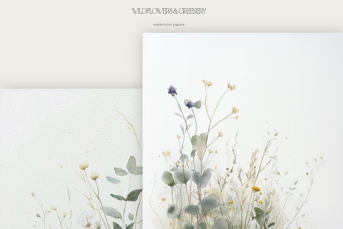 Wildflowers & Greenery Backgrounds, a Background Graphic by Anna Sokol (Photo 6 of 12)