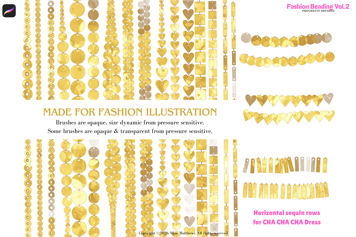 Procreate Brushes Fashion Beading 2, a Brush Add-On by Fashion Workshop Bkk (Photo 11 of 19)