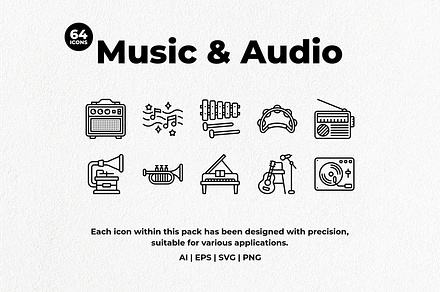 Music and Audio Icon Pack
