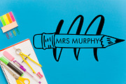 Pencil Monogram Font, a Handwritten Font by Freeling Design House (Thumbnail 3 of 4)
