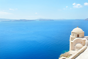 Church Oia island Santorini Greece