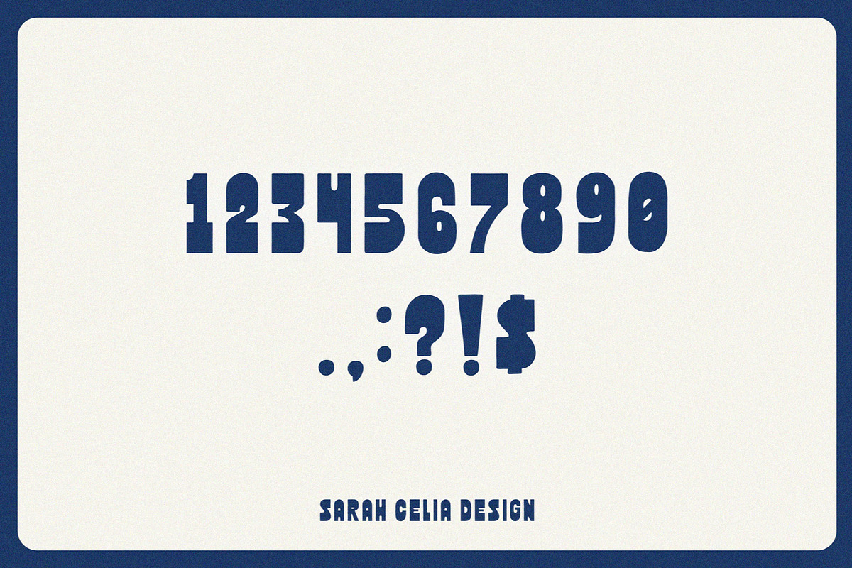 Hightide | Bold & Funky Display Font, a Sans Serif Font by Sarah Celia Design (Photo 3 of 5)