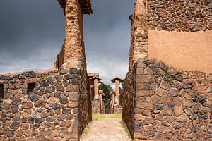Ancient Ruins of Raqchi in the Peruvian Highlands Under Clouds, an Architecture Photo by GoodGoods