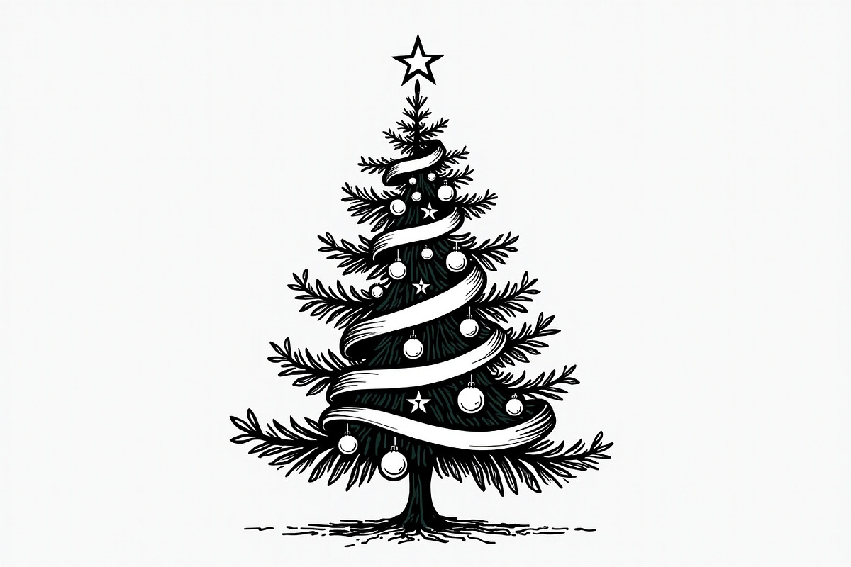 Holiday Window Christmas Tree Bundle, an Illustration by Amazin_art (Photo 9 of 21)