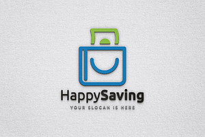 Happy Saving Paper Money Wallet Logo, a Branding & Logo Template by jongcreative
