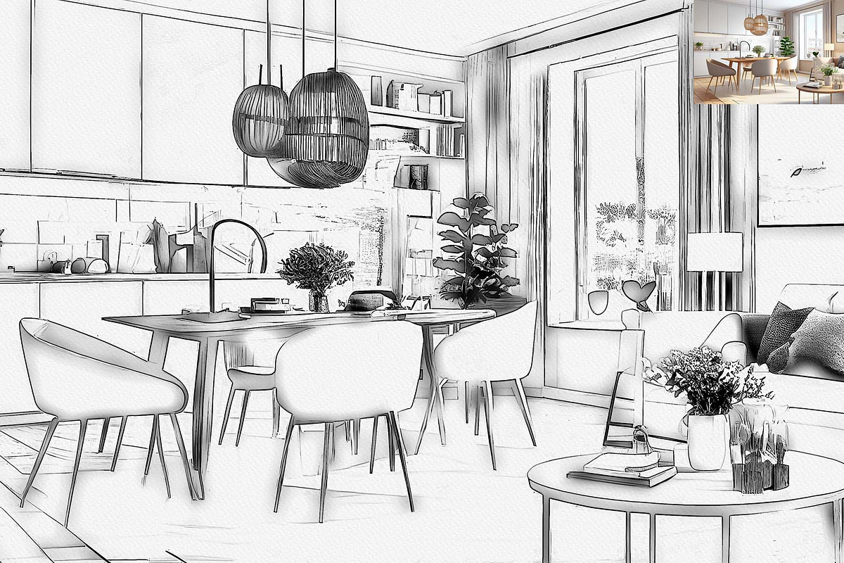 Architecture Line Art, an Action Add-On by MRI STUDIO (Photo 3 of 9)