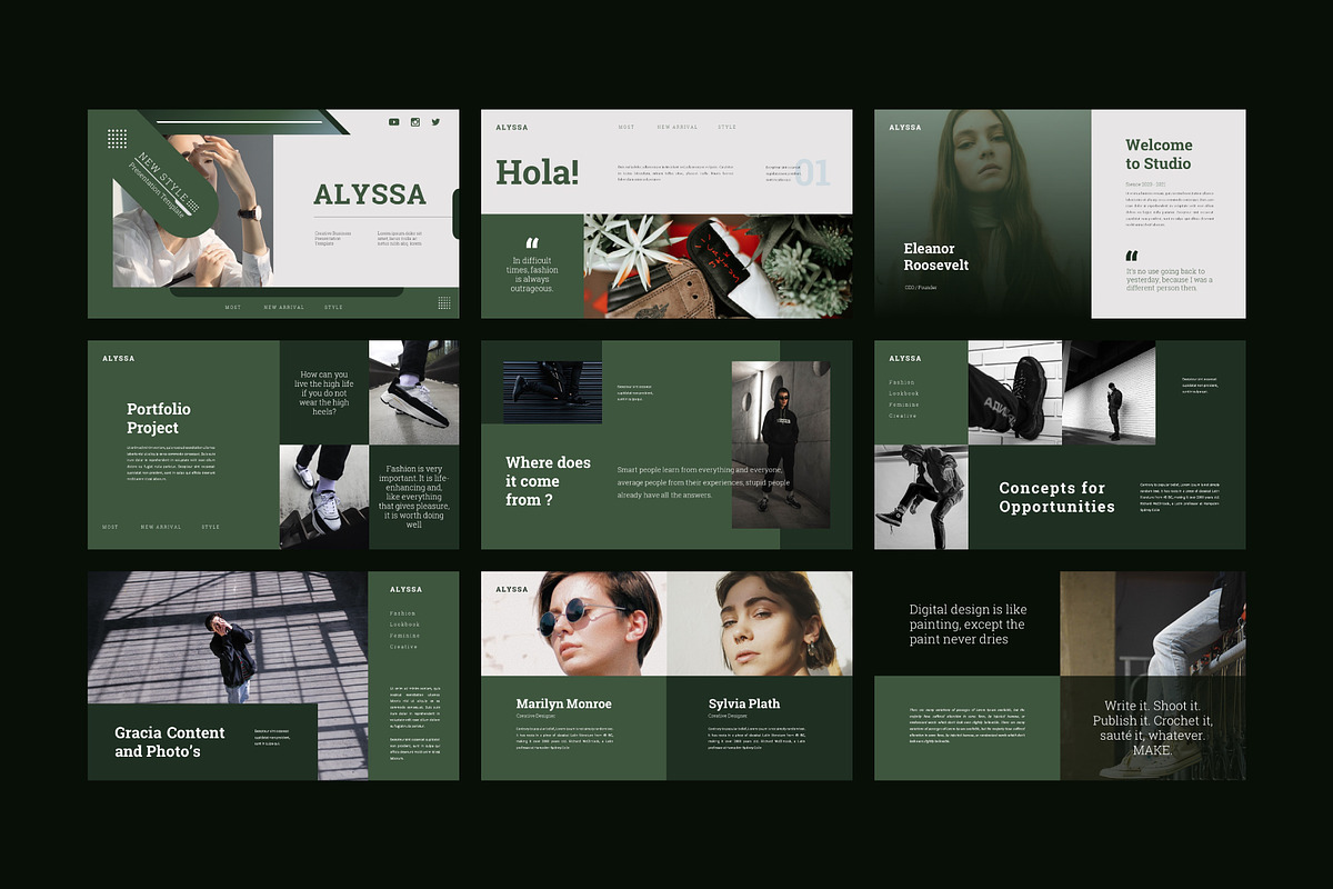 Alyssa Presentation Template, a Presentation Template by GridlineType (Photo 6 of 9)
