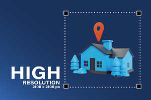 Realtor Property 3d Icons Pack