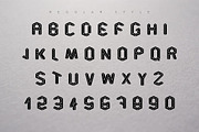 Volume Font and Vector Two Styles, a Font by creativebythesea (Thumbnail 3 of 6)