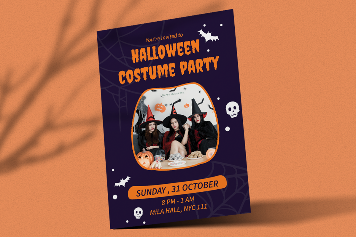 Halloween Costume Party Flyer, a Flyer Template by Attype (Photo 4 of 4)