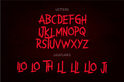 Milonet Horror Brush Font, a Font by suhadidesign (Thumbnail 3 of 5)