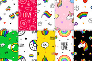 20 LGBTQIA+ Never Ending Patterns, a Pattern Graphic by karetniy (Thumbnail 2 of 8)