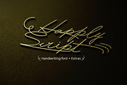 Happlyscript Typeface, a Script Font by alphadesign (Thumbnail 2 of 6)