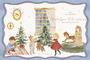 Watercolor Nostalgic Christmas, a Seasonal Illustration by ArtMaslyana (Thumbnail 1 of 12)
