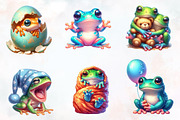 Summer Frog Nursery Clipart Sublimat, an Illustration by RobertsArt (Thumbnail 6 of 7)