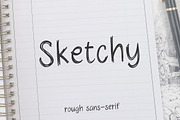 Sketchy - Rough Sans Serif Font, a Font by Mightyfire (Thumbnail 1 of 3)