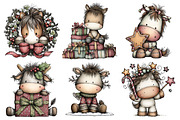 Whimsical Christmas Horse Clipart, an Illustration by Pixels.Craft (Thumbnail 4 of 6)