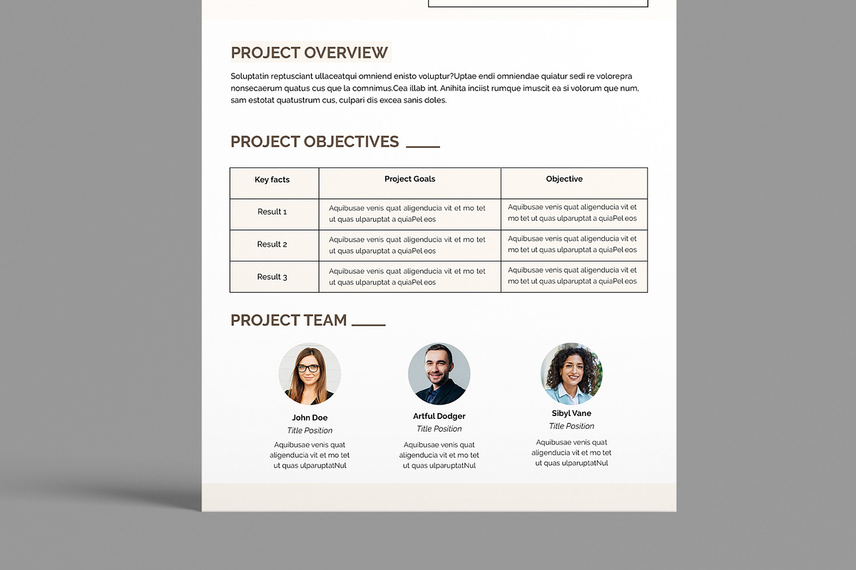Project Planner Template, a Stationery Template by MightyDesign (Photo 3 of 10)