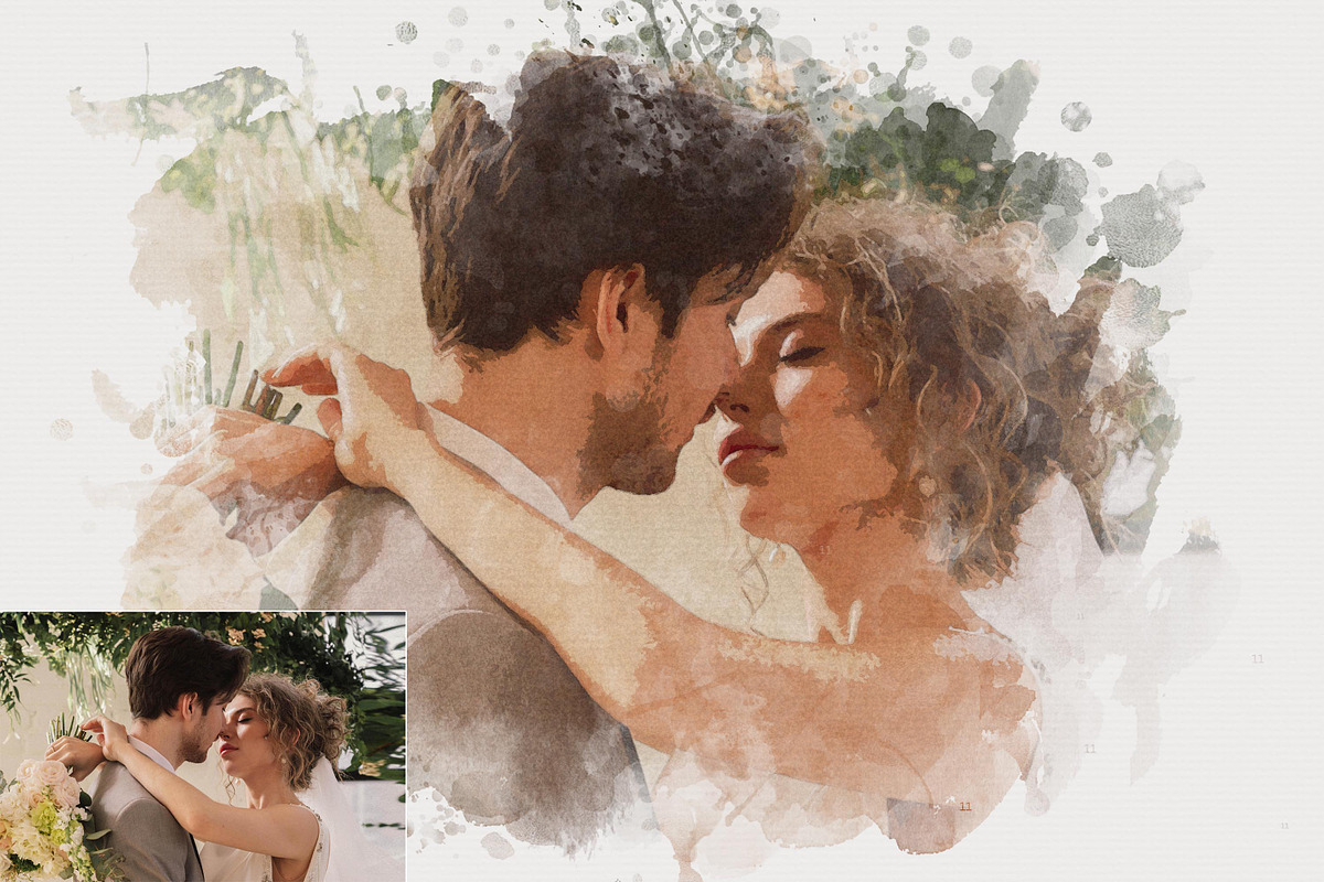 Watercolor Splatter Effect Photoshop, an Action Add-On by liptouse (Photo 10 of 10)