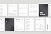 2025 Digital Planner Printable A4, a Print Template by The Chaos Project (Thumbnail 5 of 8)