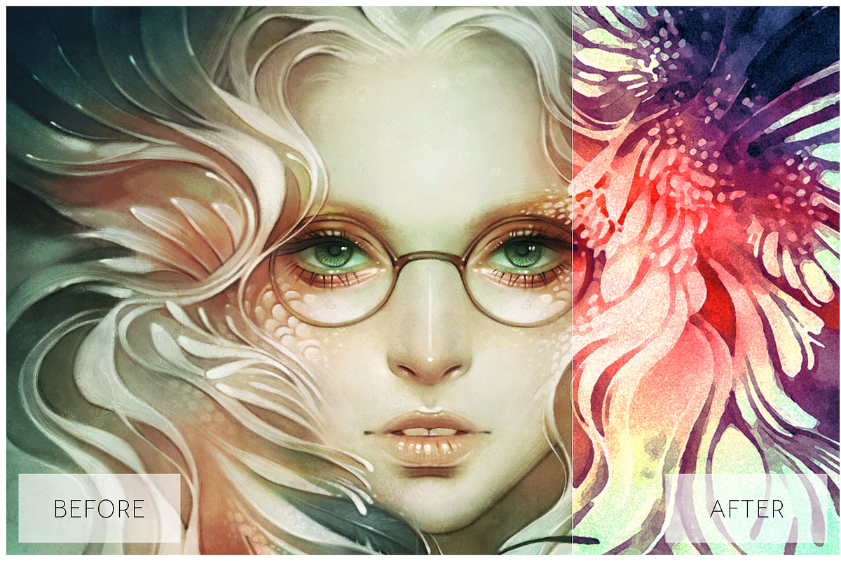 Lovely Watercolor Effect Actions PS, an Action Add-On by ShutterPro (Photo 56 of 71)