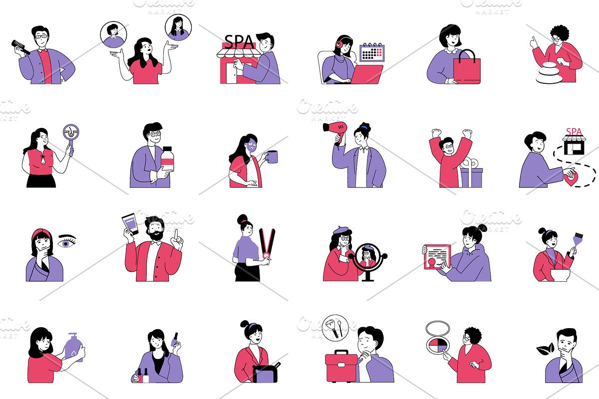 Beauty Salon Illustrations, a Person Illustration by alexdndz (Photo 3 of 3)