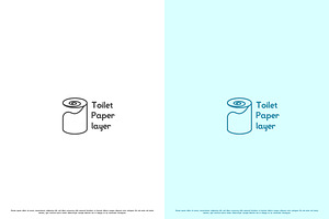 Toilet Paper Logo Design Icon, a Branding & Logo Template by Morvana Crew