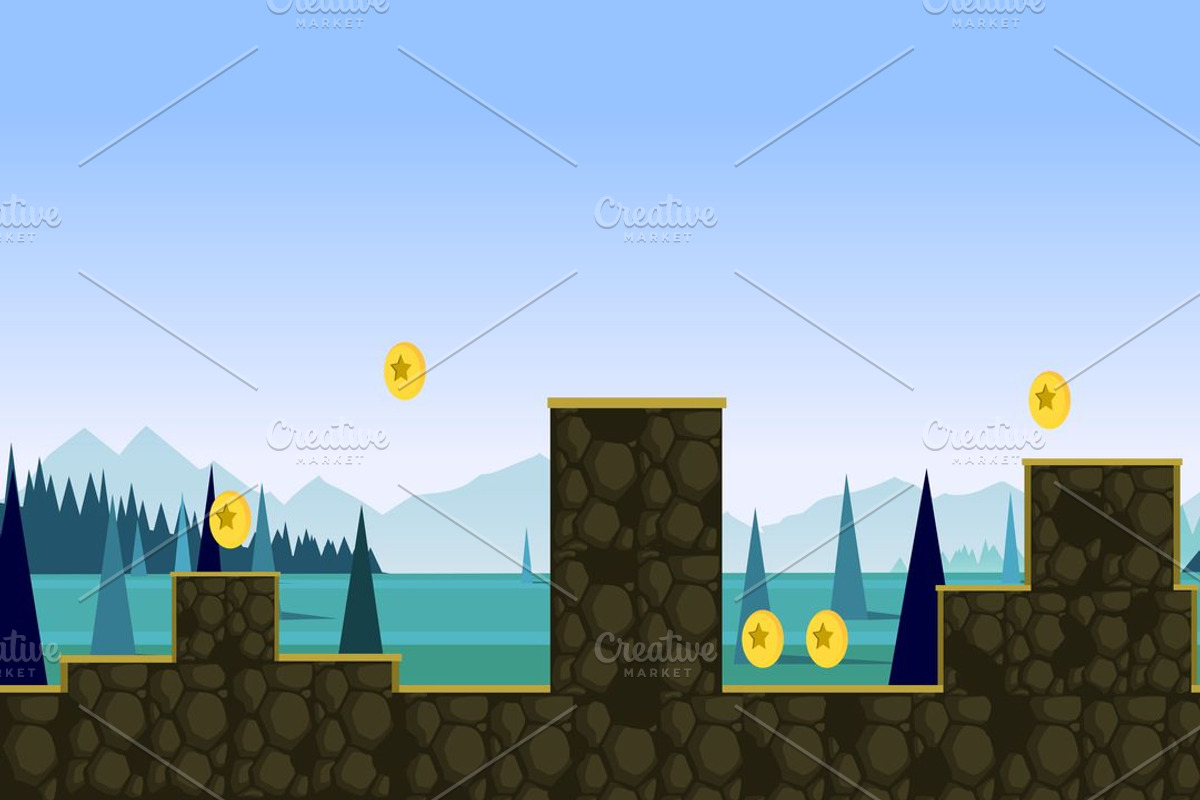 Fresh Game Backgrounds Pack, a Background Graphic by 2dvillShop (Photo 8 of 8)
