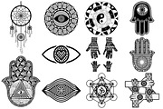 Hamsa, Evil Eye, Henna AI EPS PNG, an Illustration by FrankiesDaughtersDesign (Thumbnail 2 of 6)