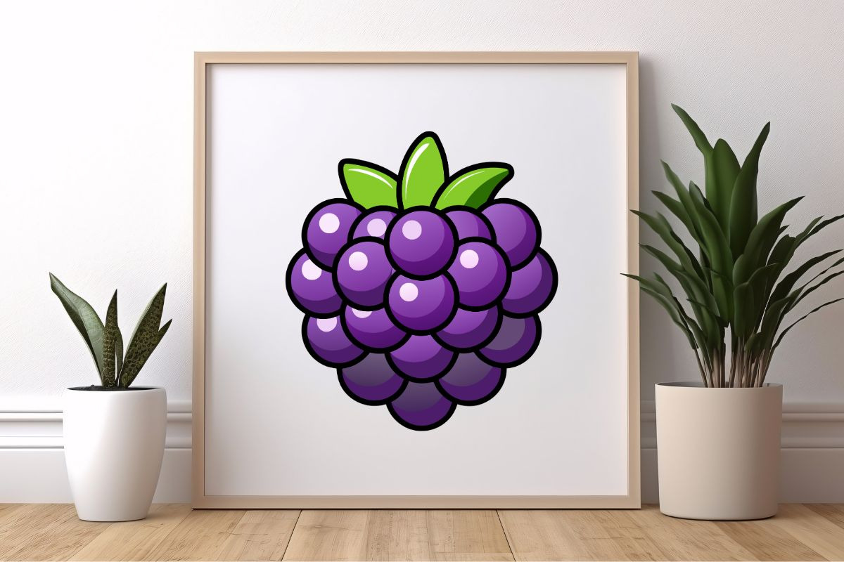 Cartoon Blackberry Clipart Set, a Food Illustration by newminddesign (Photo 6 of 8)