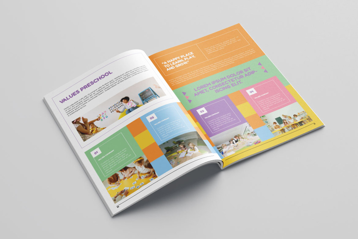 Preschool Brochure Vol.11, a Brochure Template by Bewalrus Studio (Photo 2 of 11)