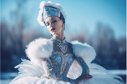 Ballet dancer swanlike feathers, a Beauty & Fashion Photo by Ylivdesign