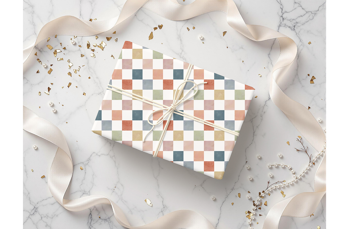 Serene Pastel Grid Seamless Pattern, a Pattern Graphic by OwlAndFern (Photo 11 of 11)