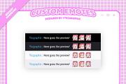 Pink Hair Gamer Girl - Custom Emotes, an Emoji Icon by tkzgraphic (Thumbnail 2 of 2)